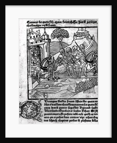 The Four Sons of Aymon are chased away by Charlemagne, king of France by French School