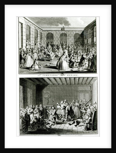 The Convulsionaries of the parish cemetery Saint-Medard in Paris by French School