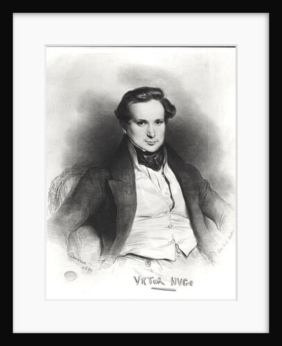 Portrait of Victor Hugo by Eugene Deveria