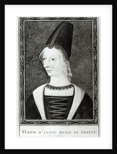 Marie d'Anjou Queen of France by Francois Roger de Gaignieres