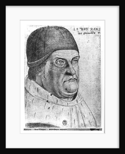 Portrait of Rene I Duke of Anjou by Jean de Court