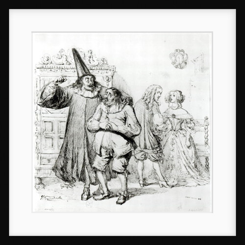 Argan and Monsieur Purgon by Grandville