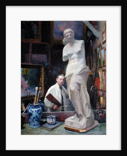 Ernest Renoux in his Studio, 50, rue Saint-Didier by Jules Ernest Renoux