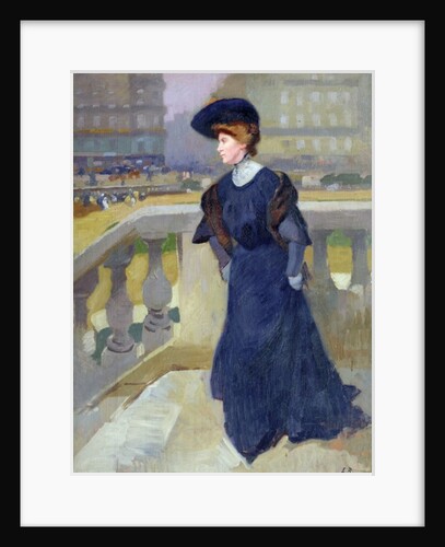 Madame Renoux on the Steps of the Trinity Church, 1904 by Jules Ernest Renoux