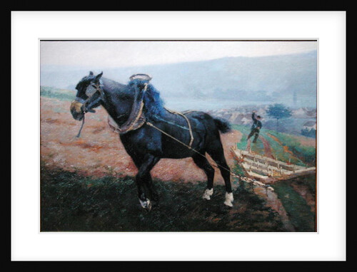 Landscape at Romeny, The Horse by Jules Ernest Renoux