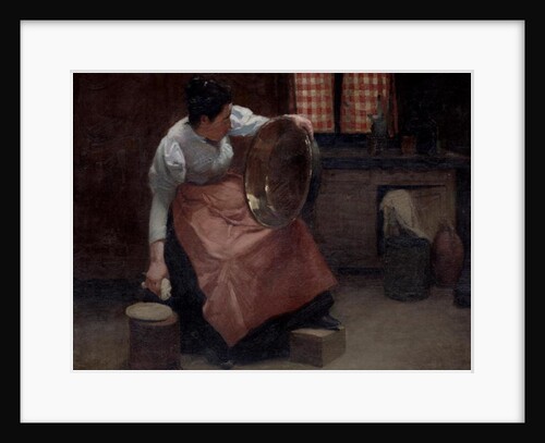 Woman Scouring by Jules Ernest Renoux