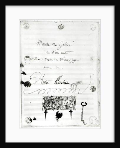 Marche des Gardes du Franc Comte from the opera 'Les Francs Juges' by Hector Berlioz 1826 by French School