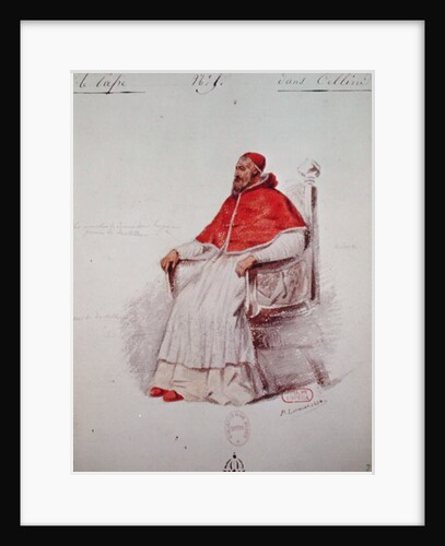 Costume design for the Pope Clement VII in 'Benvenuto Cellini' by Hector Berlioz 1838 by Paul Lormier