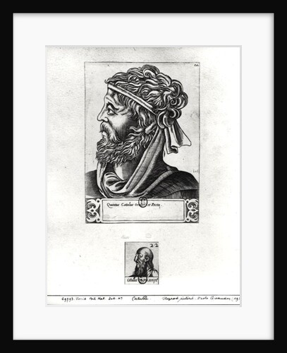 Two portraits of Catullus by French School