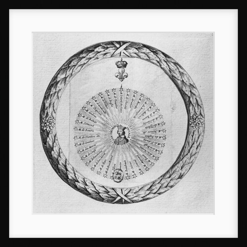 Cardinal Richelieu as the centre of the sun, January 1635 by French School