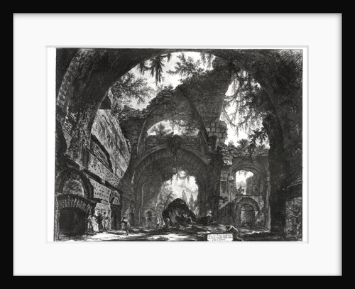 Ruins of a Sculpture Gallery at Hadrian’s Villa at Tivoli, 1770 by Giovanni Battista Piranesi