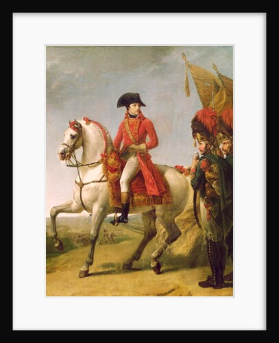 Napoleon Bonaparte First Consul, Reviewing his Troops after the Battle of Marengo, 1802-03 by Baron Antoine Jean Gros