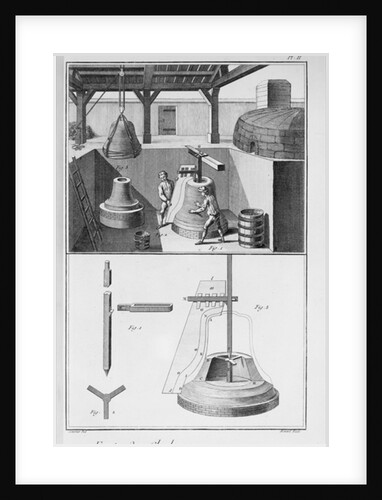 Casting bells by French School