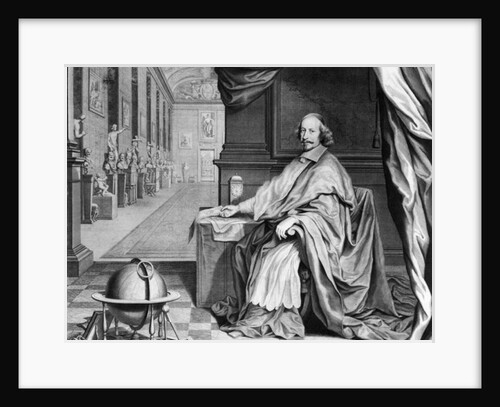 Portrait of Cardinal Mazarin in his Palace, c.1658-60 by Robert Nanteuil