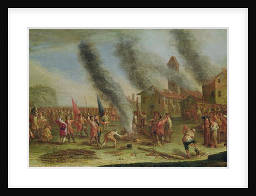 The Misery of War. The Pyre by Claude Callot