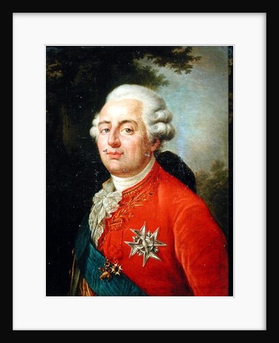 Portrait of Louis XVI King of France by French School