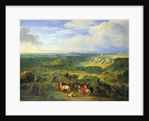 View of the city of Luxembourg from near the Mansfeld Baths, 1684 by Adam Frans van der Meulen