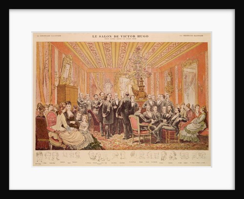 The Salon of Victor Hugo 21 rue de Clichy by Adrien Emmanuel Marie