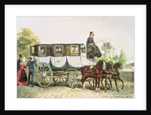 Entreprise Generale des Omnibus, coach from Monnaie to Jardin du Roi, c.1815 by Denis-Auguste-Marie Raffet