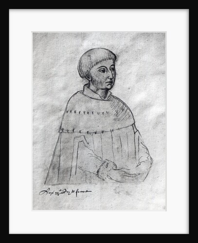 Ms 266 f.3 Portrait of Louis XI from the 'Recueil d'Arras' by Flemish School
