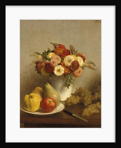 Flowers and Fruit, 1865 by Ignace Henri Jean Fantin-Latour