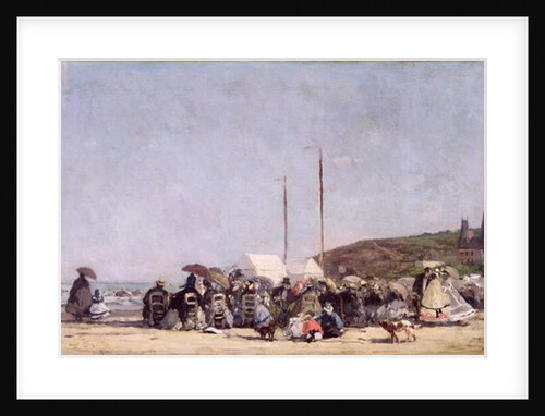 The Beach at Trouville, 1864 by Eugene Louis Boudin