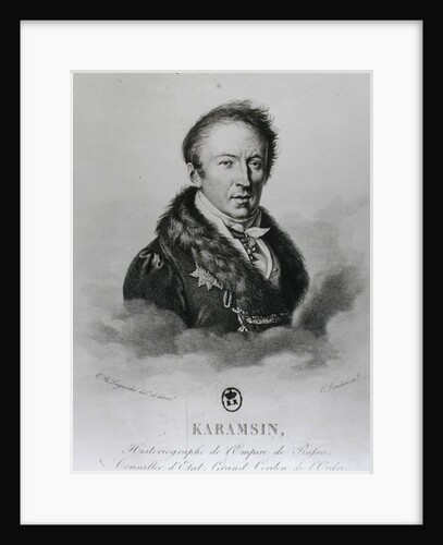 Portrait of Nikolai Mikhailovich Karamzin by Constant Louis Antoine Lorichon