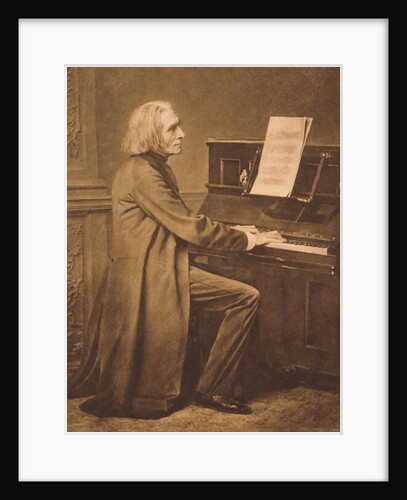 Franz Liszt at the Piano by Anonymous
