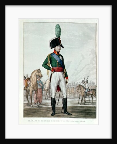 Portrait of Alexander I Pavlovich with his Army by Charles Francois Gabriel Levachez