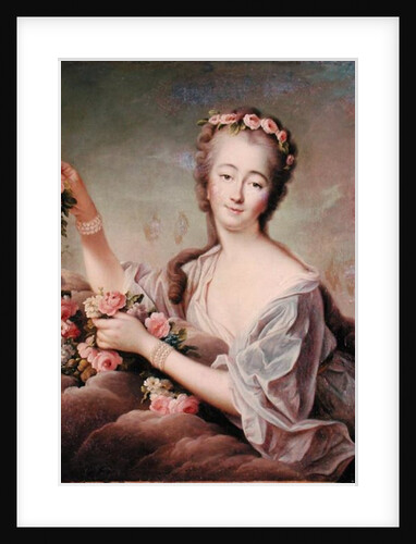 Portrait of the Countess du Barry as Flora by Francois-Hubert Drouais