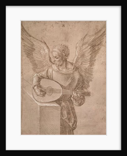 Angel playing a lute, 1491 by Albrecht Dürer or Duerer