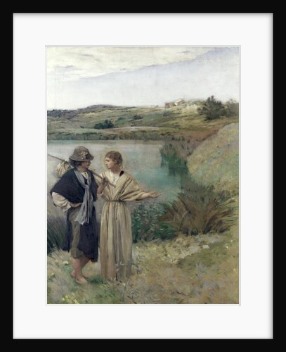 Tobias and the Archangel Raphael by Jean-Charles Cazin