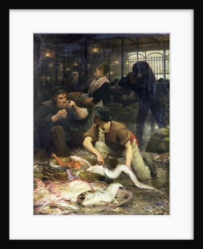 The Fish Market in the Morning by Victor Gabriel Gilbert