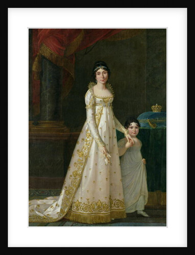 Portrait of Marie-Julie Clary Queen of Naples with her daughter Zenaide Bonaparte 1807 by Robert Lefevre