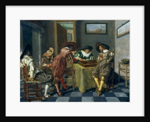 The Game of Backgammon by Dirck Hals