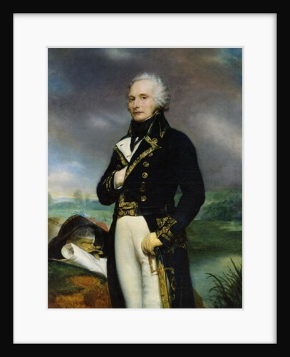 Portrait of Viscount Alexandre-Francois-Marie de Beauharnais after a painting by J. Guerin, 1834 by Georges Rouget
