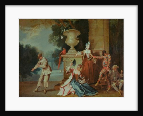 Italian Comedians in a Park, c.1725 by Jean-Baptiste Oudry