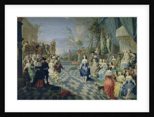 A Ball on the Terrace of a Palace by Hieronymus Janssens