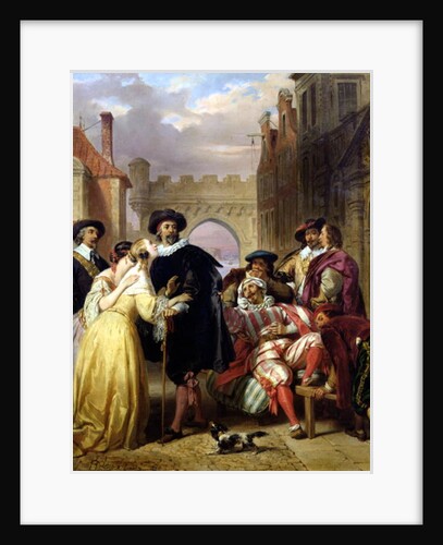 The Final Scene of 'Les Fourberies de Scapin' by Moliere by Eugene Deveria