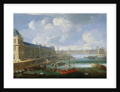 The Seine Viewed Towards the Pont-Neuf, the Louvre and the College Mazarin, c. 1675 by French School