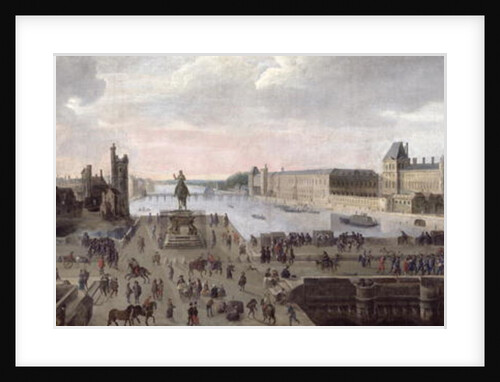 View of the Pont-Neuf and the River Seine looking downstream, c.1633 by Flemish School