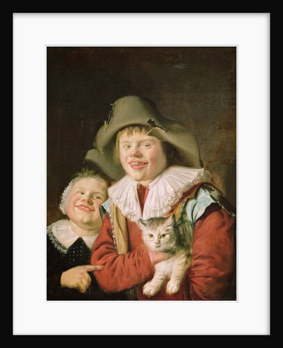 Children Playing with a Cat by Jan Miense Molenaer