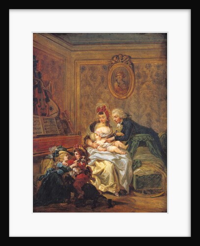 The Satisfaction of Marriage or, The Happy Family by Francois Louis Joseph Watteau
