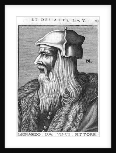 Portrait of Leonardo da Vinci by French School