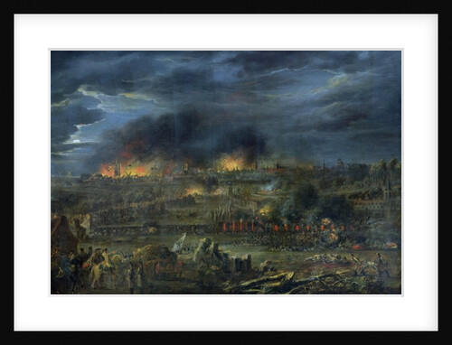 The Bombardment of Lille in 1792 by Francois Louis Joseph Watteau