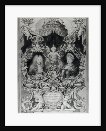Philip V King of Spain and Maria Luisa of Savoy, 1713 by Spanish School