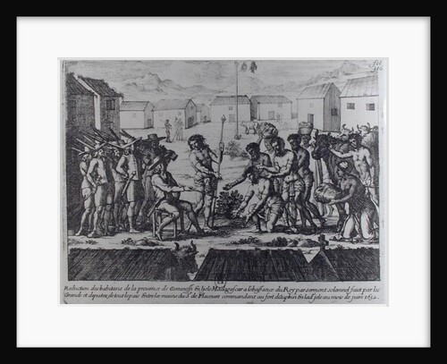 Madagascar Submitting to Etienne Flacourt 1652 by French School