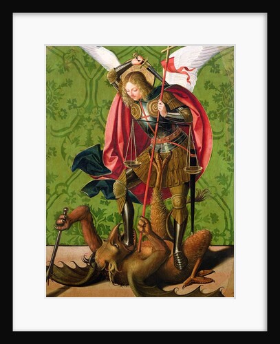St. Michael Killing the Dragon, 16th century by Josse Lieferinxe