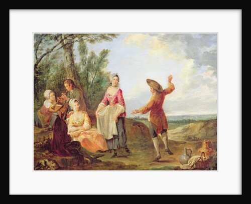The Rustic Dance by Francois Louis Joseph Watteau