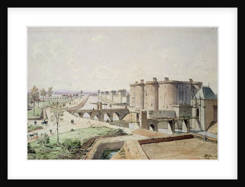 The Bastille in 1420 by Theodor Josef Hubert Hoffbauer